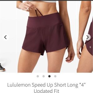 Lululemon Speed Up Shorts!